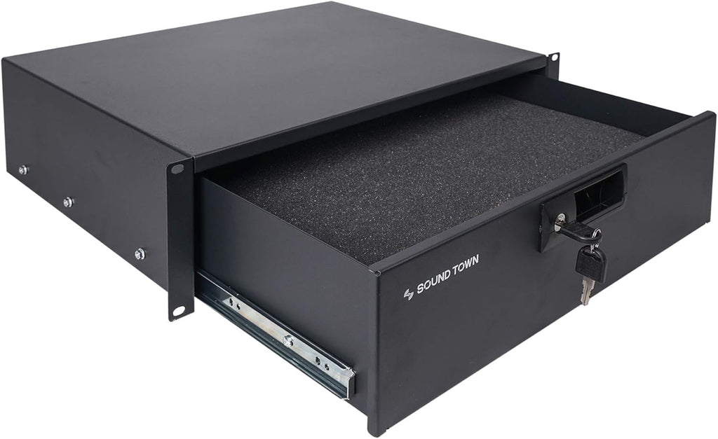 19-inch 3U Locking Rack Drawer with Protection Foam H231252