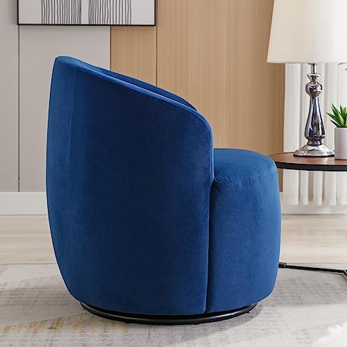 Chocolate Velvet Swivel Barrel Chair O566