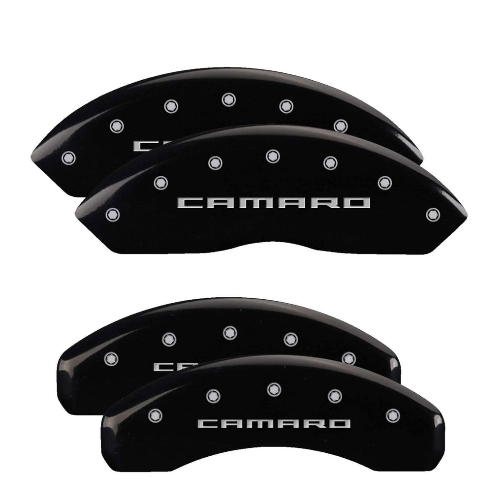4 Caliper Covers Black Finish Silver CH T34168