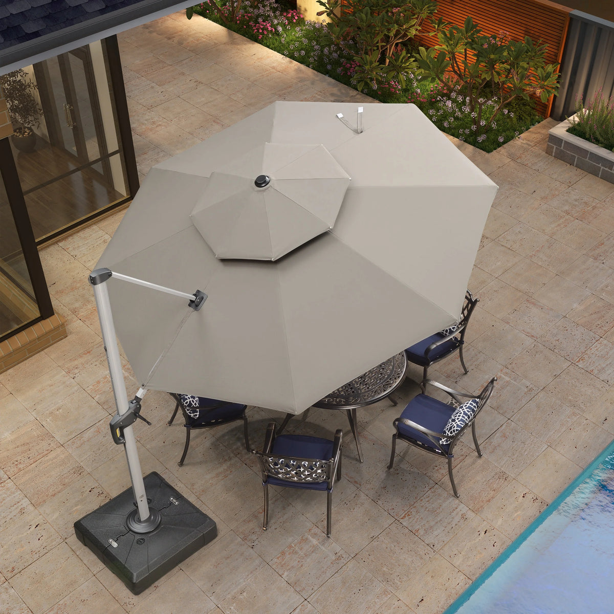 11ft Round Patio Umbrella W175329