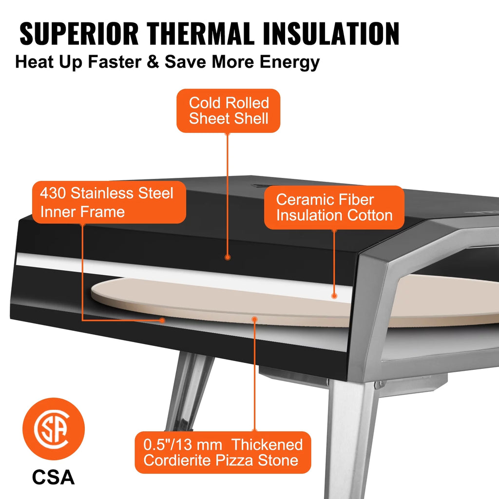 16 Outdoor Portable Gas Pizza Oven X434