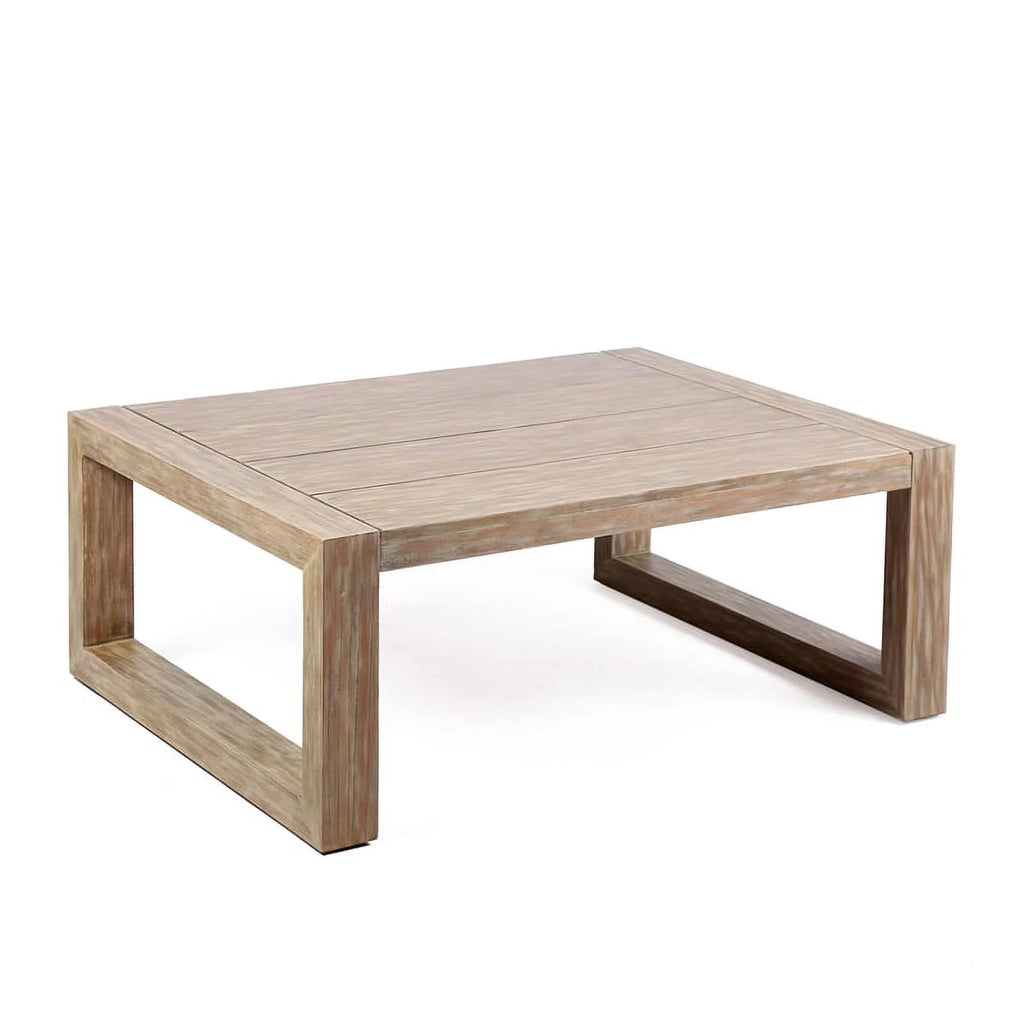 Solid Eucalyptus Outdoor Patio Coffee Table with Teak Finish S82546