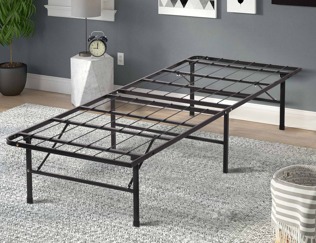 Foldable Twin Bed Frame 150LBS Capacity Heavy Duty G749