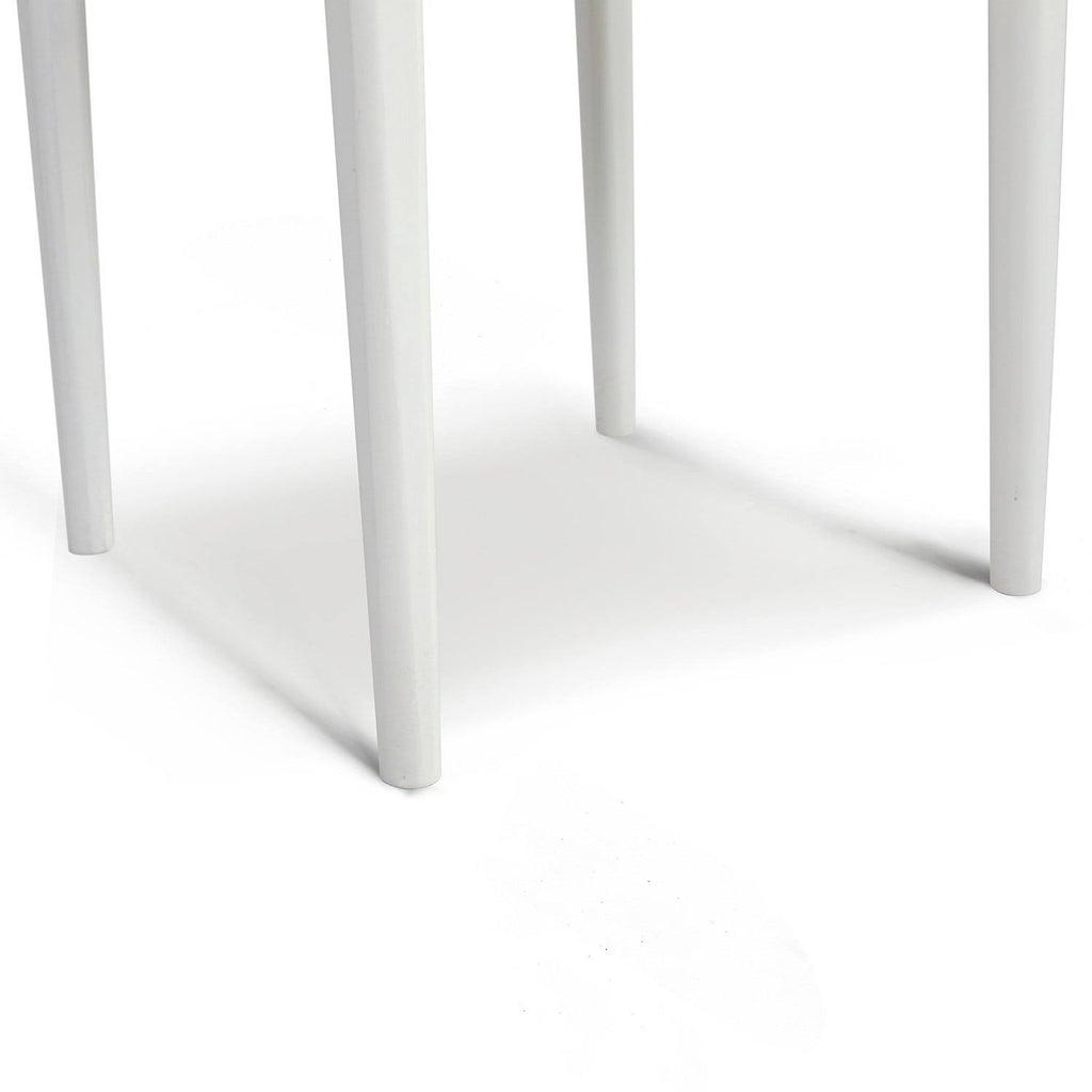 18x22 Square White Marble Side Table C7501