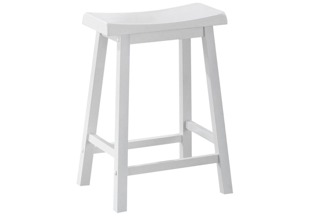 White Solid Wood MDF Barstool P556407