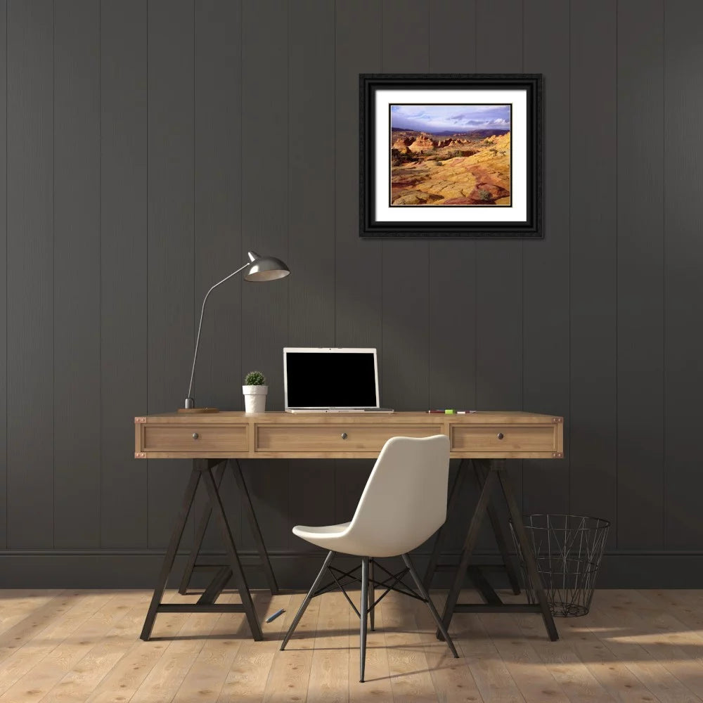 Black Ornate Wood Framed Art Print Z39378