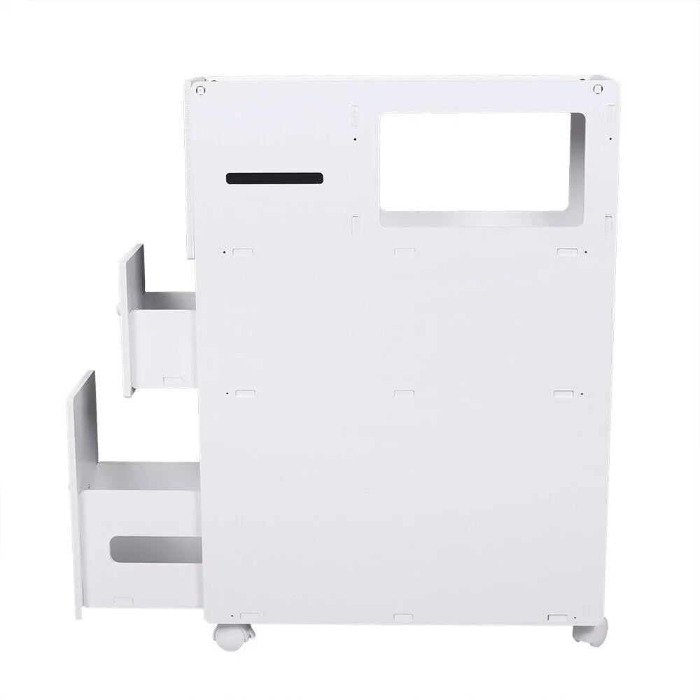 Slim Narrow Bathroom Storage Cabinet with Slide out Drawer I515896