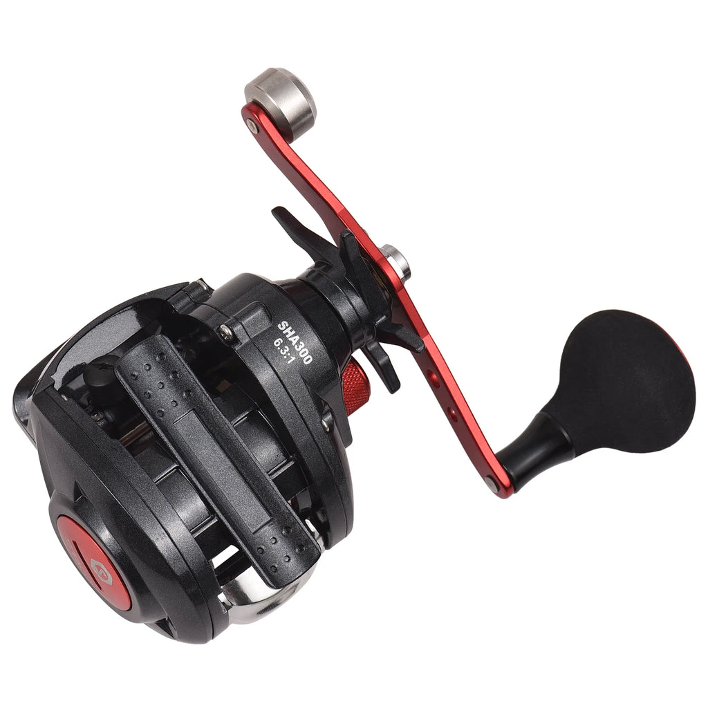Fishing Reel Line Counter Reel 16+1 Ball Bearings Ice Fishing Reel 6.3:1 Gear Ratio I829816