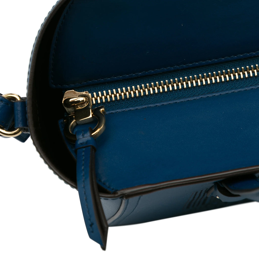 Blue Calf Leather Satchel D208