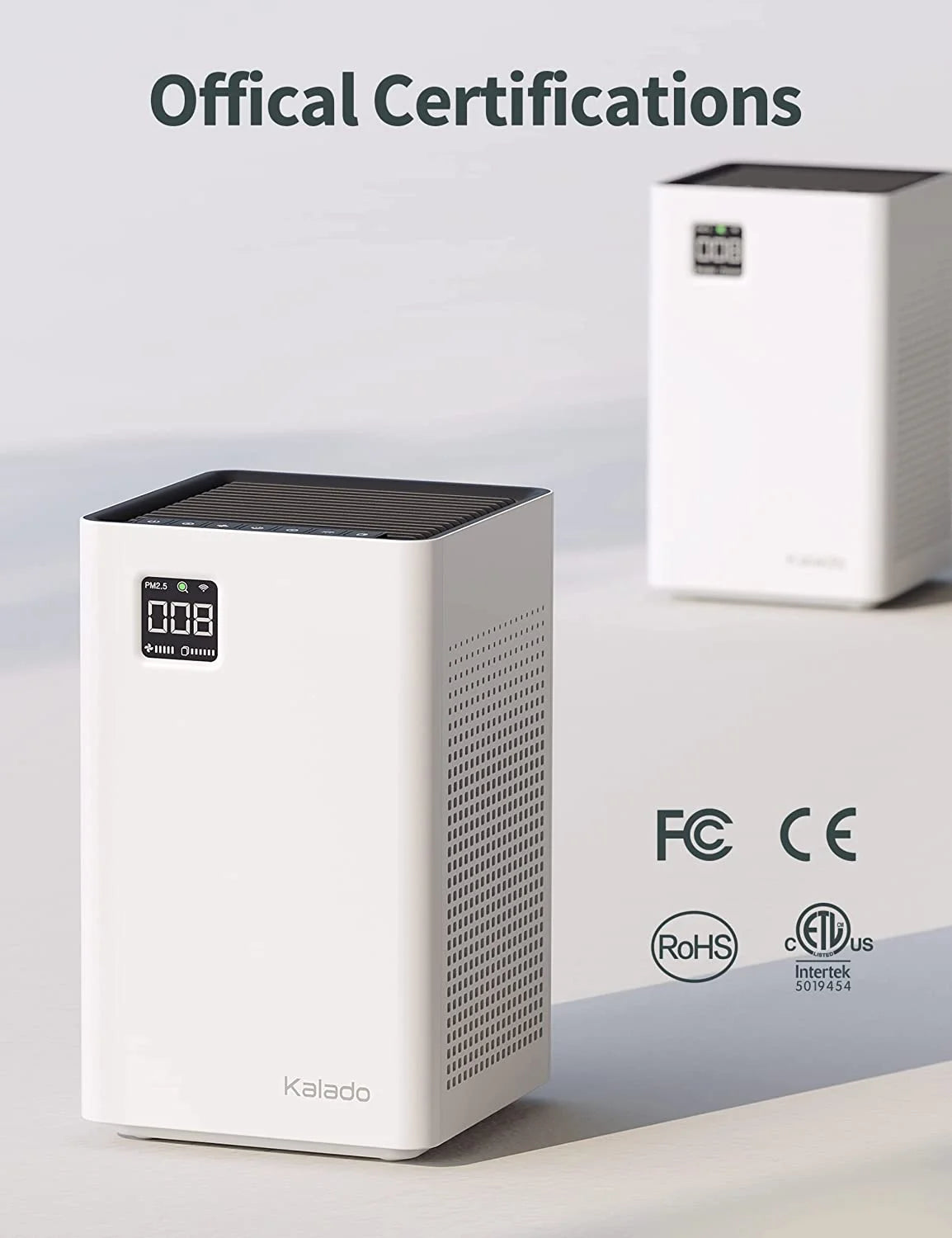 Air Purifier with Wi-Fi, Double Filter, Voice Control, PM2.5 Detector S2427
