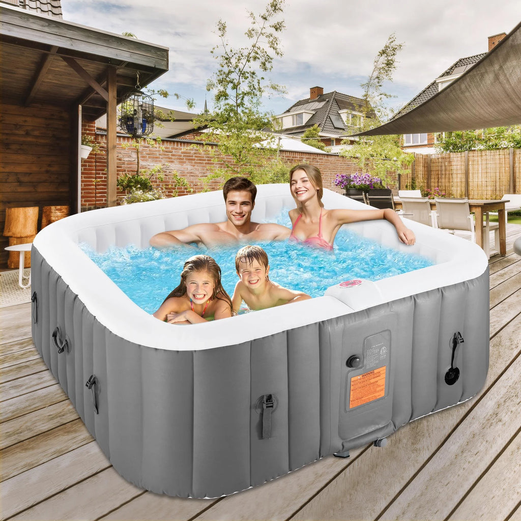 73 Inch 4-6 Person Inflatable Hot Tub Spa with 130 Jets K321