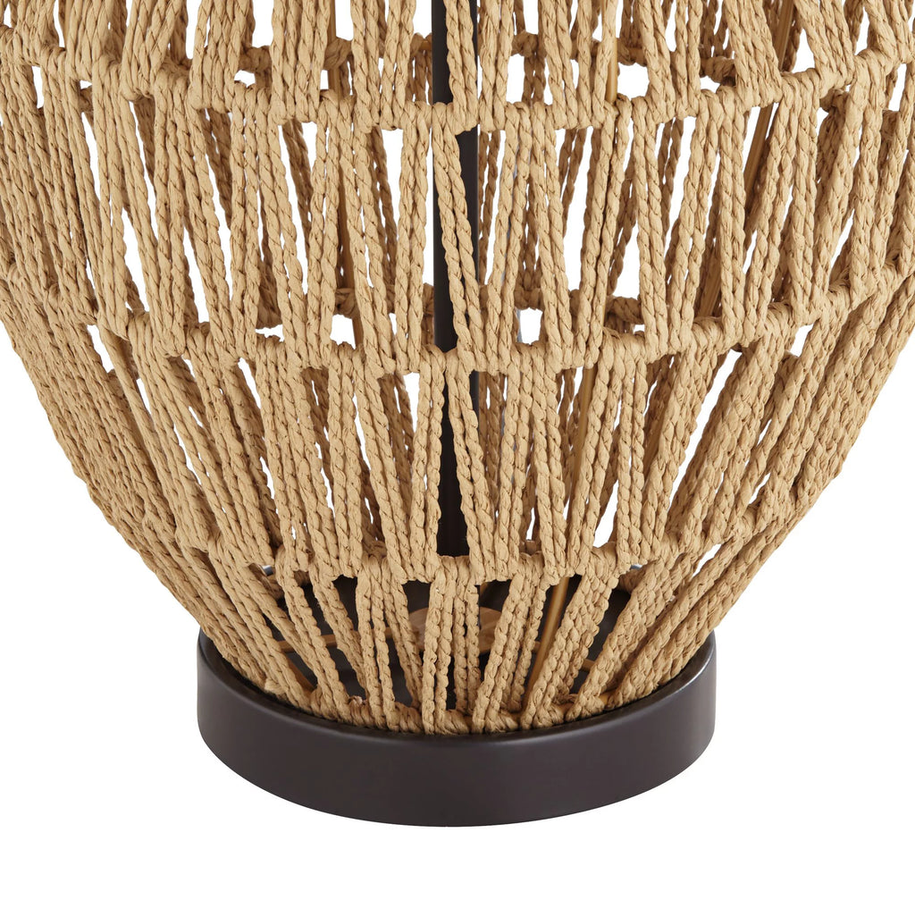 Modern Coastal Table Lamp 27" Tall Natural Wicker S85022