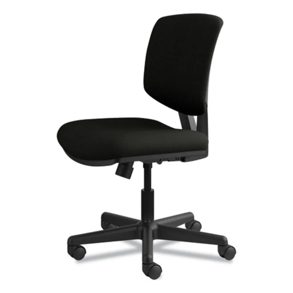 Black Leather Task Chair with Synchro-Tilt O84126