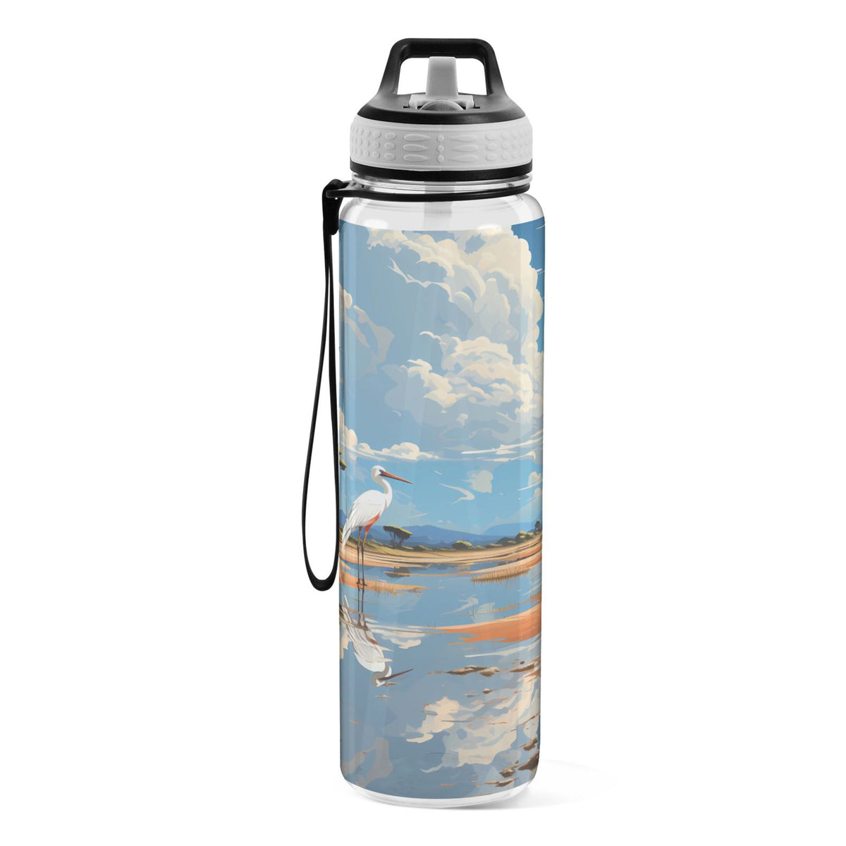 32oz Tritan Leakproof Clear Sports Water Bottle H307