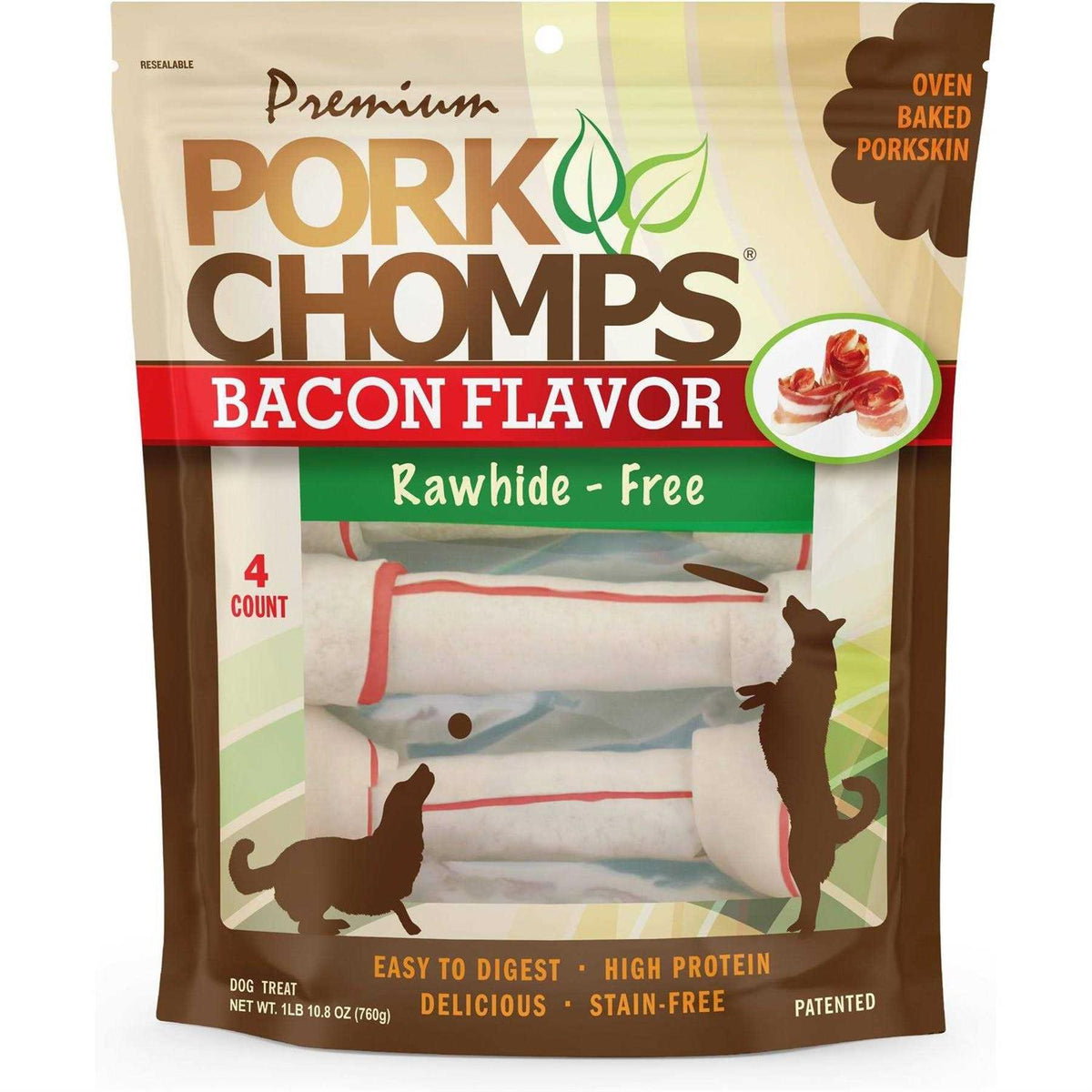 Pork Chomps Bacon Knotz N50384