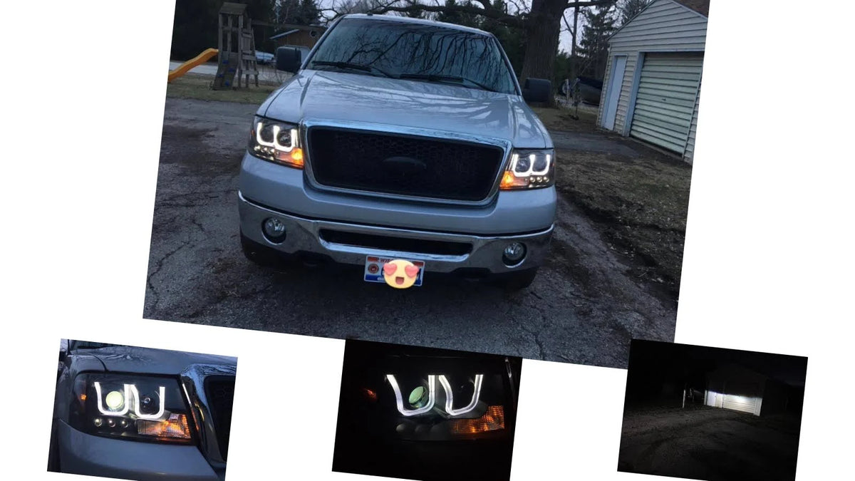 Black Clear Projector Headlights O4002