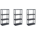 4 Shelf Shelving Unit (3 Pack) F431