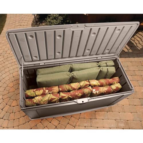 Brown 73 Gal Weather Resistant Resin Deck Box T256229