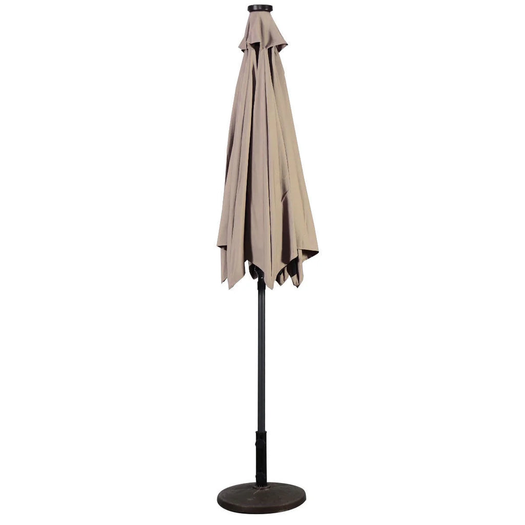 9FT Solar LED Patio Umbrella M3621