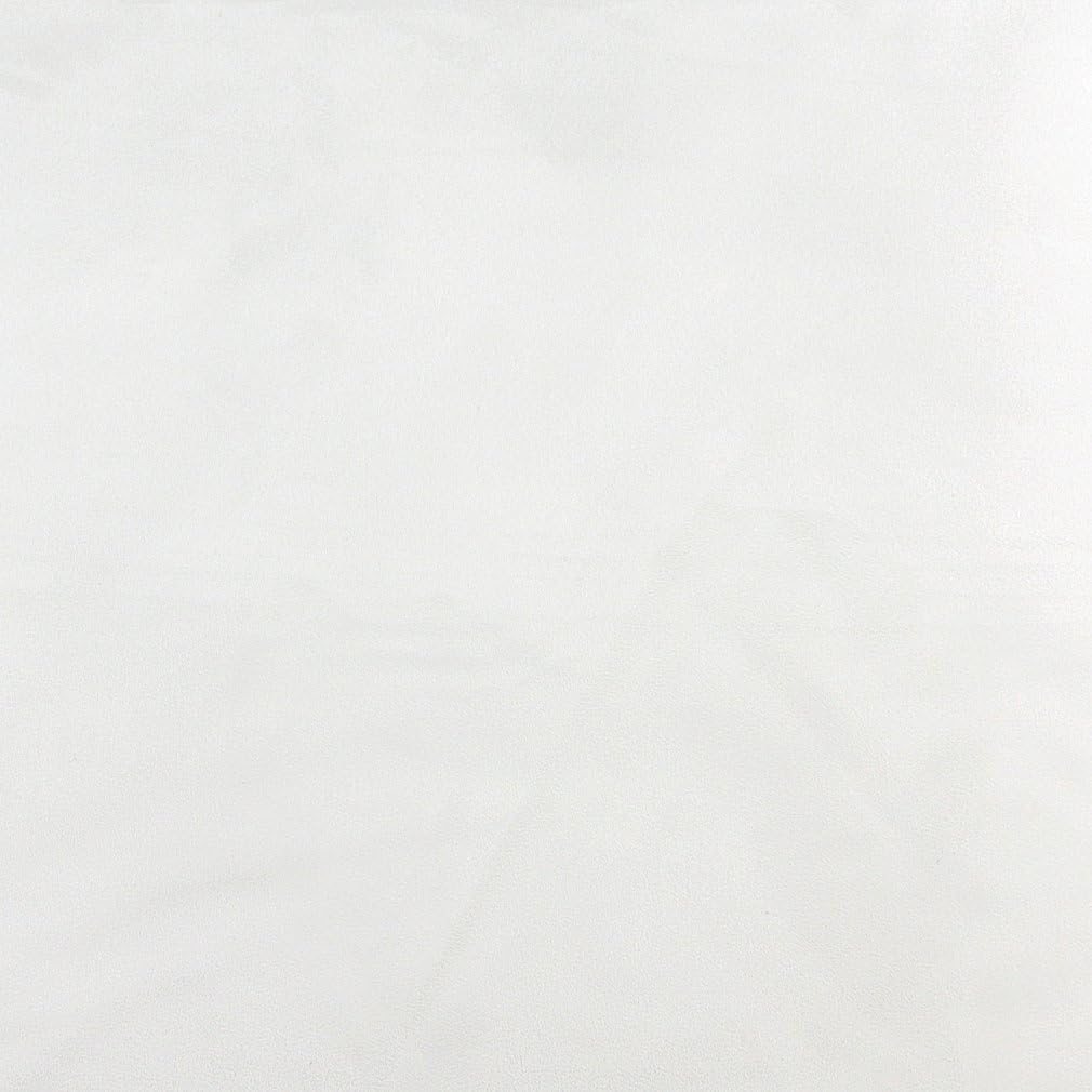 White Solid Microsuede Microfiber Upholstery Fabric By The Yard M5928