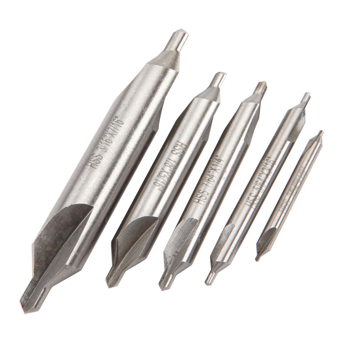 Center Drill Countersink Set, 5 Piece P42178