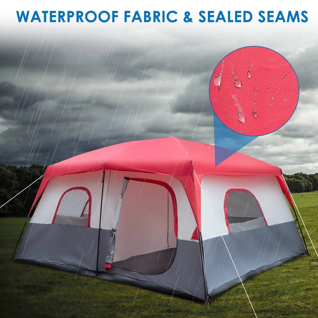 14 Person Cabin Tent with Dividers Curtain O437199