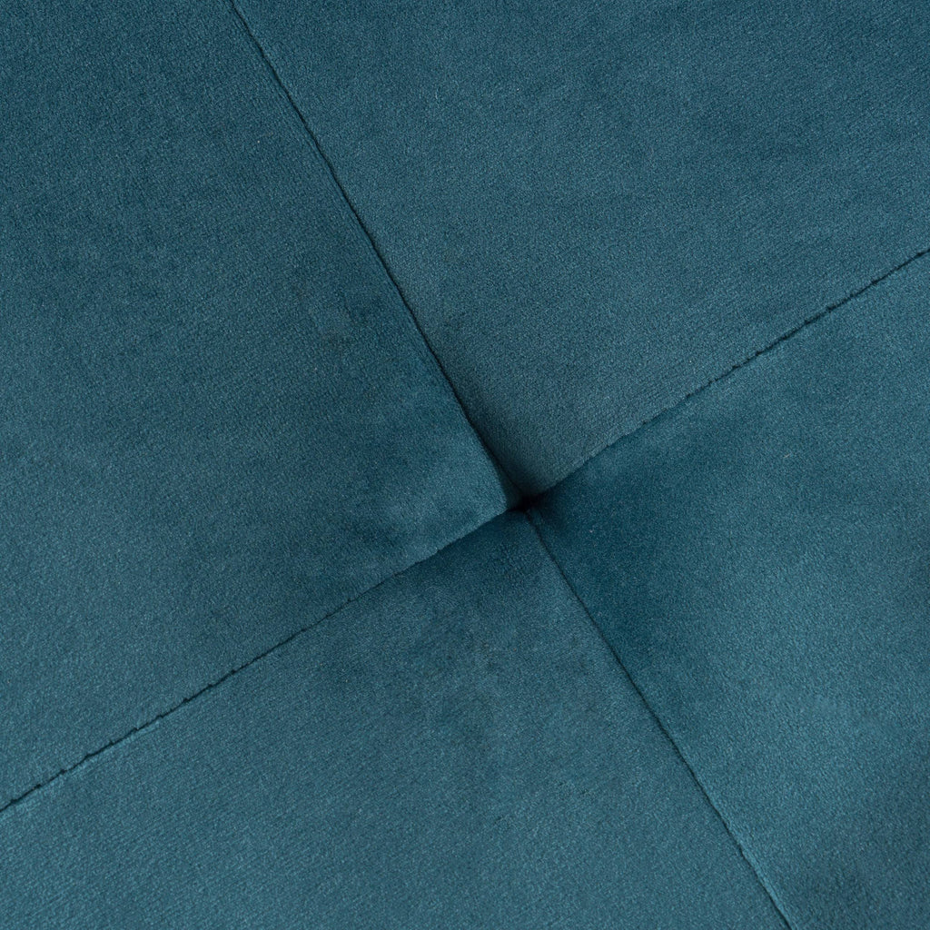 Teal Velvet Ottoman K267