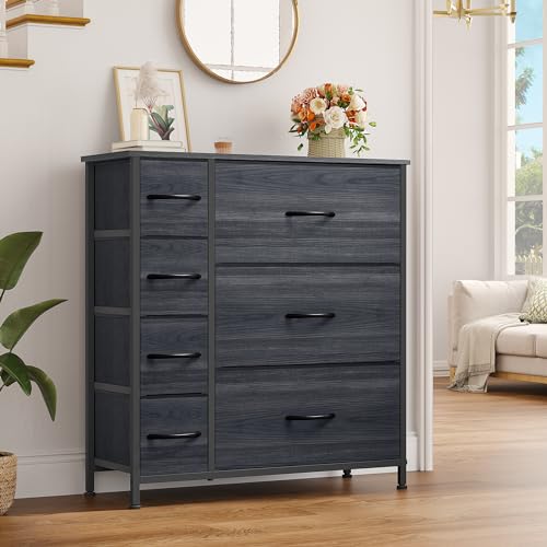 7 Drawer Fabric Storage Dresser with Wooden Top F658964
