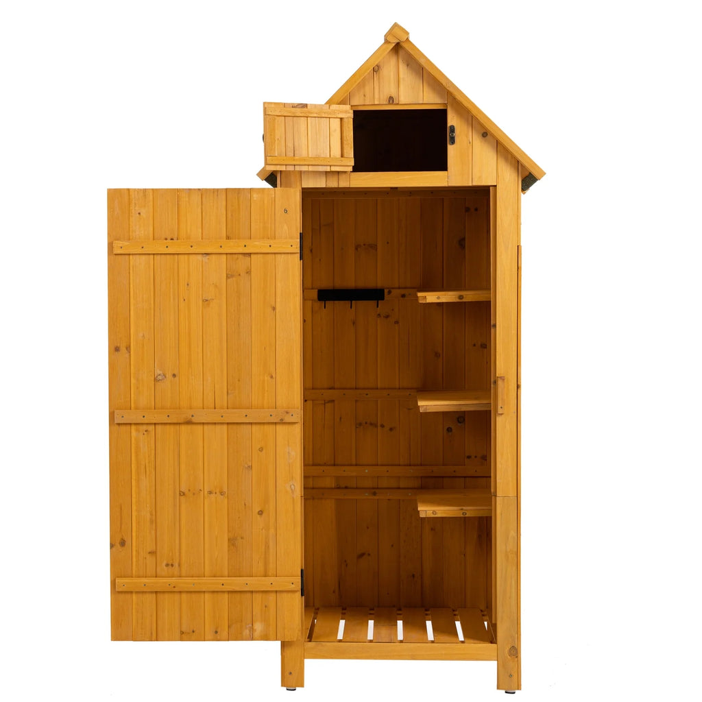 Outdoor Storage Cabinet Wooden Garden Shed R205710