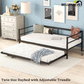 Black Twin Size Metal Daybed with Trundle O3344