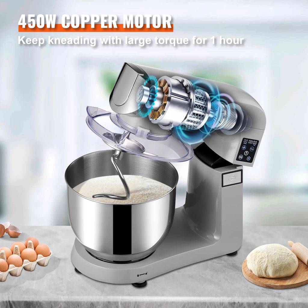 Stand Mixer Tilt Head Dough Mixer 7L 450W 6 Speed N2730