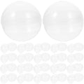 100pcs Clear Plastic Fillable Balls Z686396