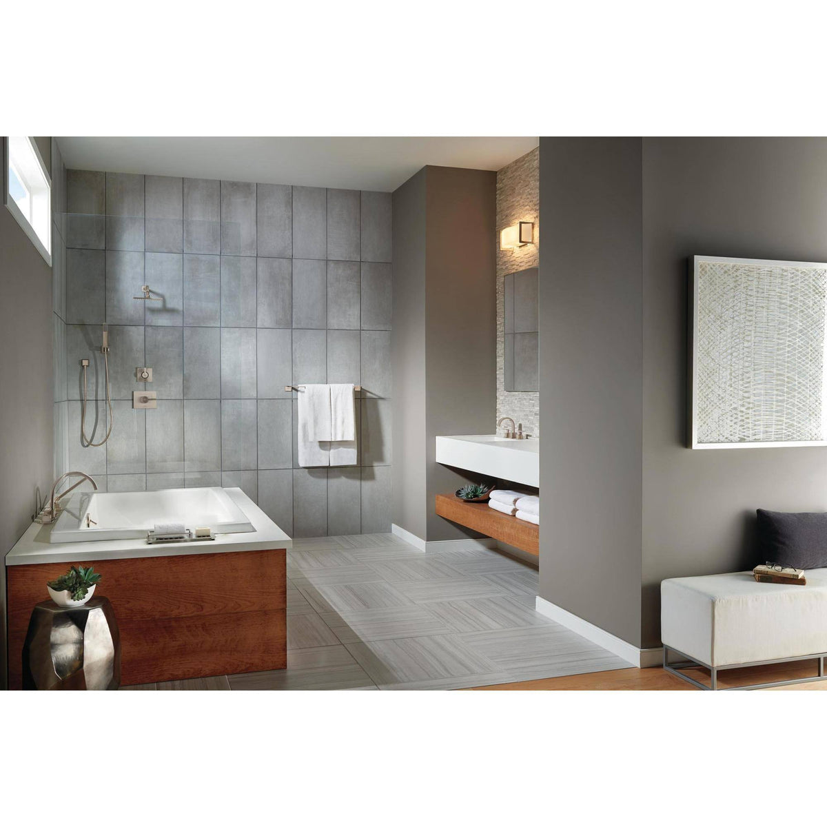Roman Tub Trim with Hand Shower Stainless A82190