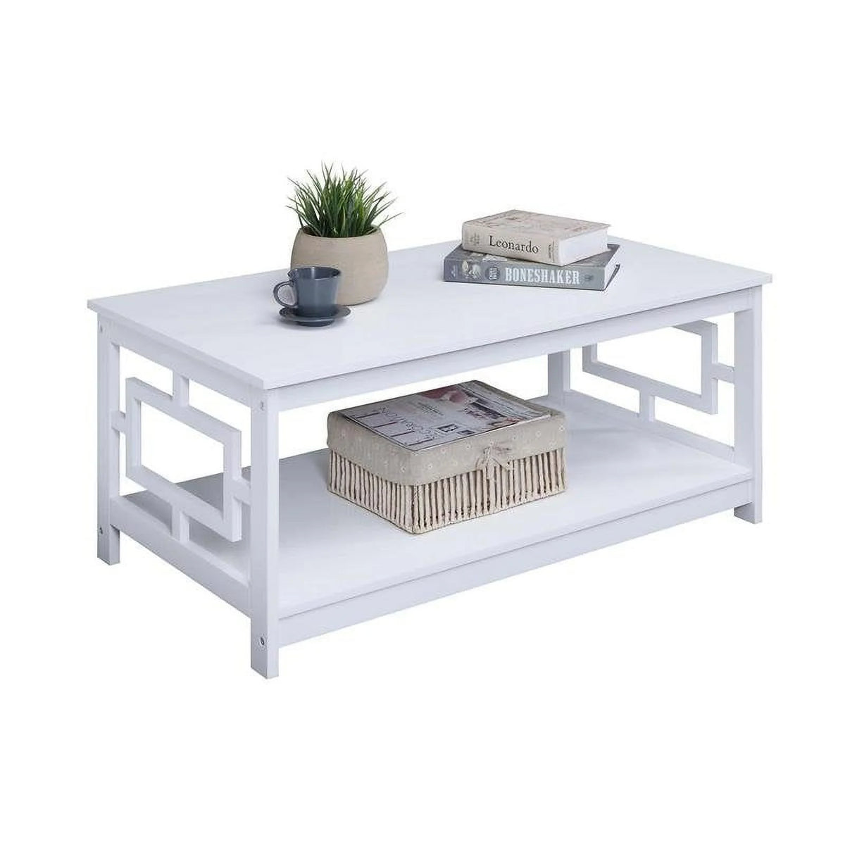 White Wood Coffee Table D806