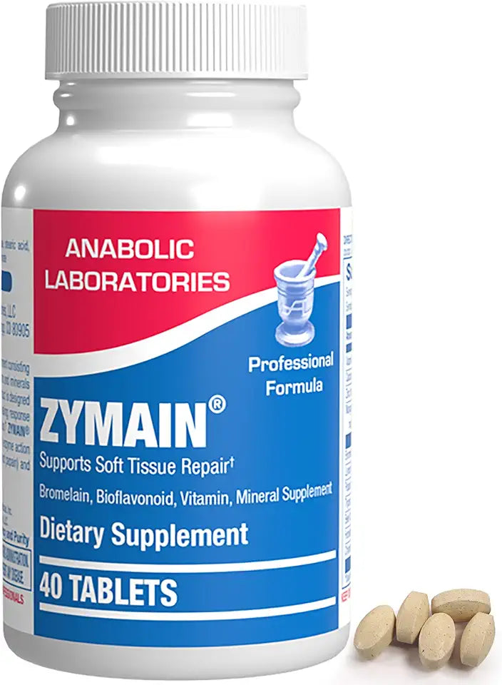 Bromelain Supplement 40 Tablets with Vitamin C Zinc I63572