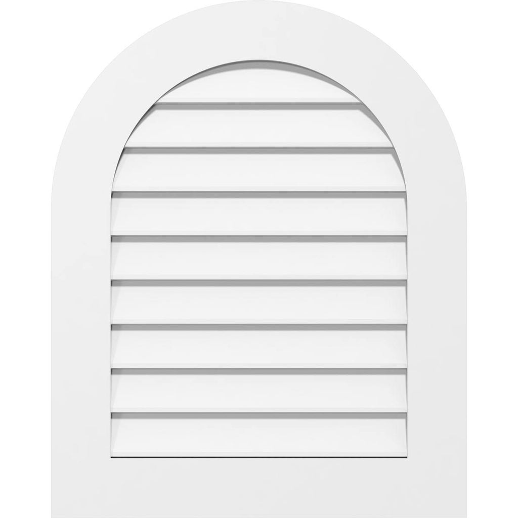 Round Top Surface Mount PVC Gable Vent C6082