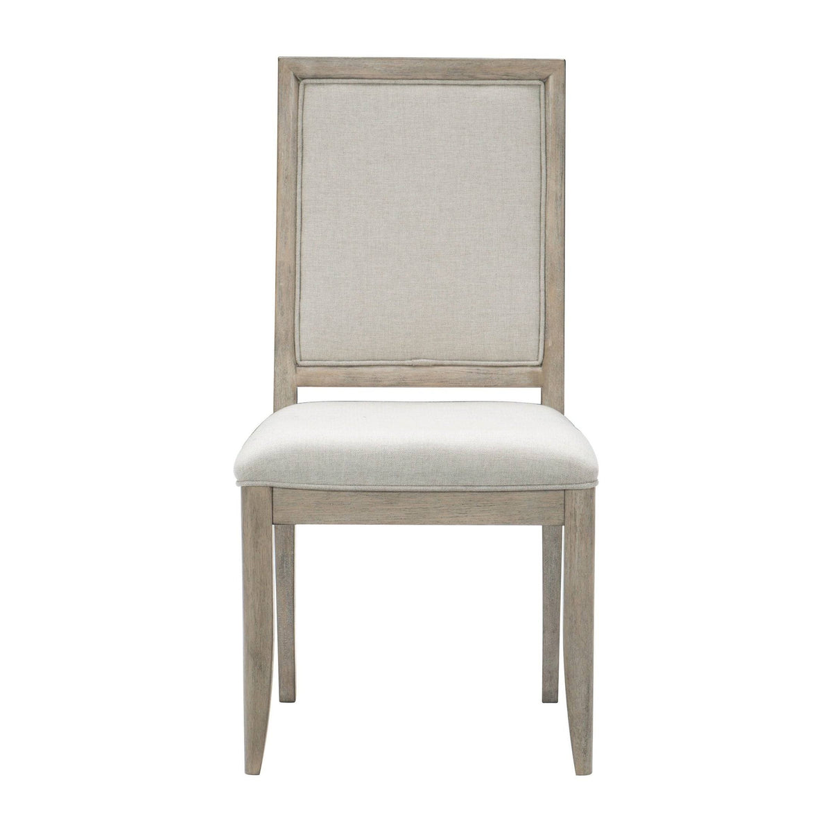 Gray and Brown Wooden Side Chair Set of 2 P53930