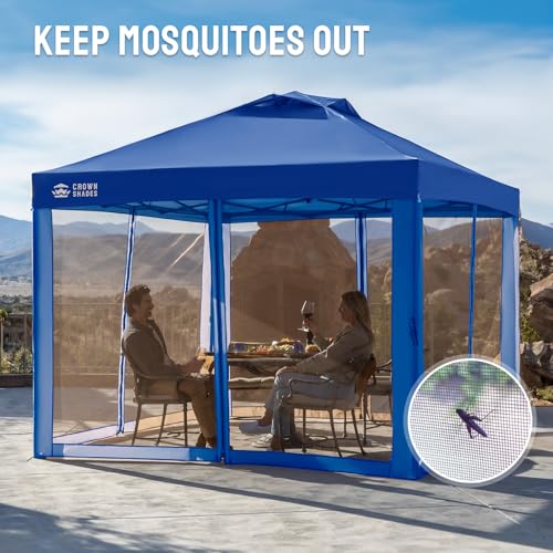 10 x 10 Pop Up Canopy Mosquito Net Sidewall with Zipper 4 Packs Blue Q5349