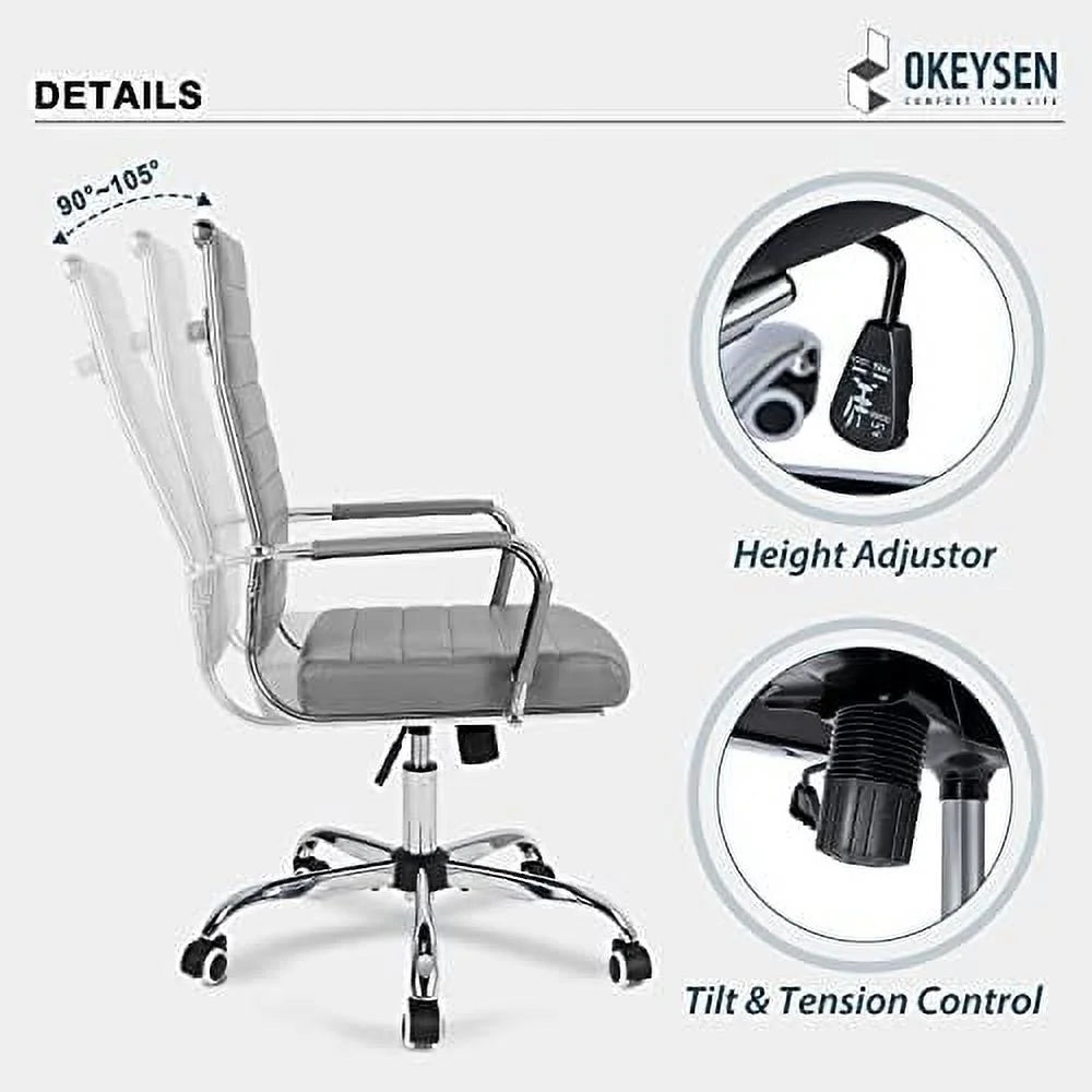Ergonomic High Back PU Leather Office Chair Z95856
