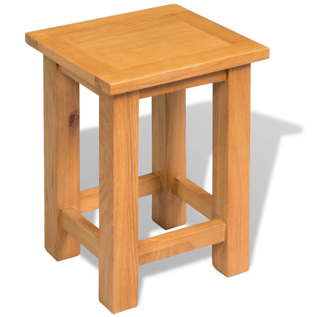 Solid Oak Wood End Tables 2 pcs A24059