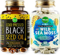 Sea Moss Capsules and Black Seed Oil Capsules Bundle Y426390