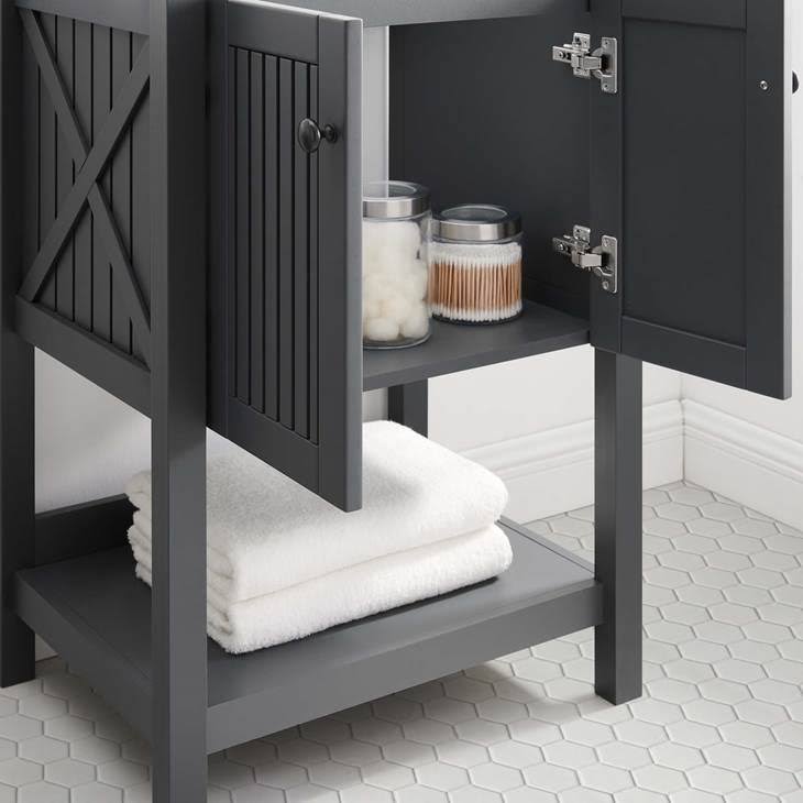White Bathroom Vanity Cabinet M757115