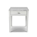 18x22 Square White Marble Side Table C7501