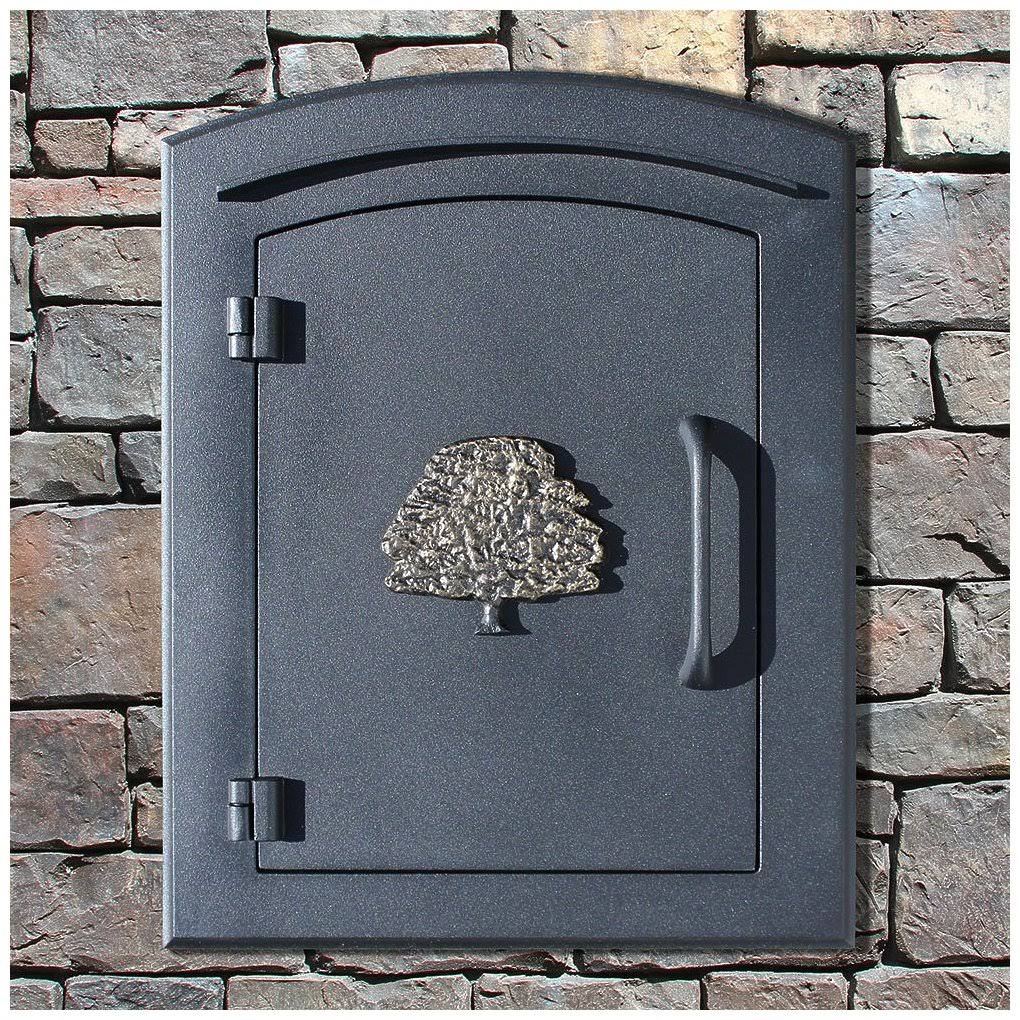Black Column Mount Mailbox E912362