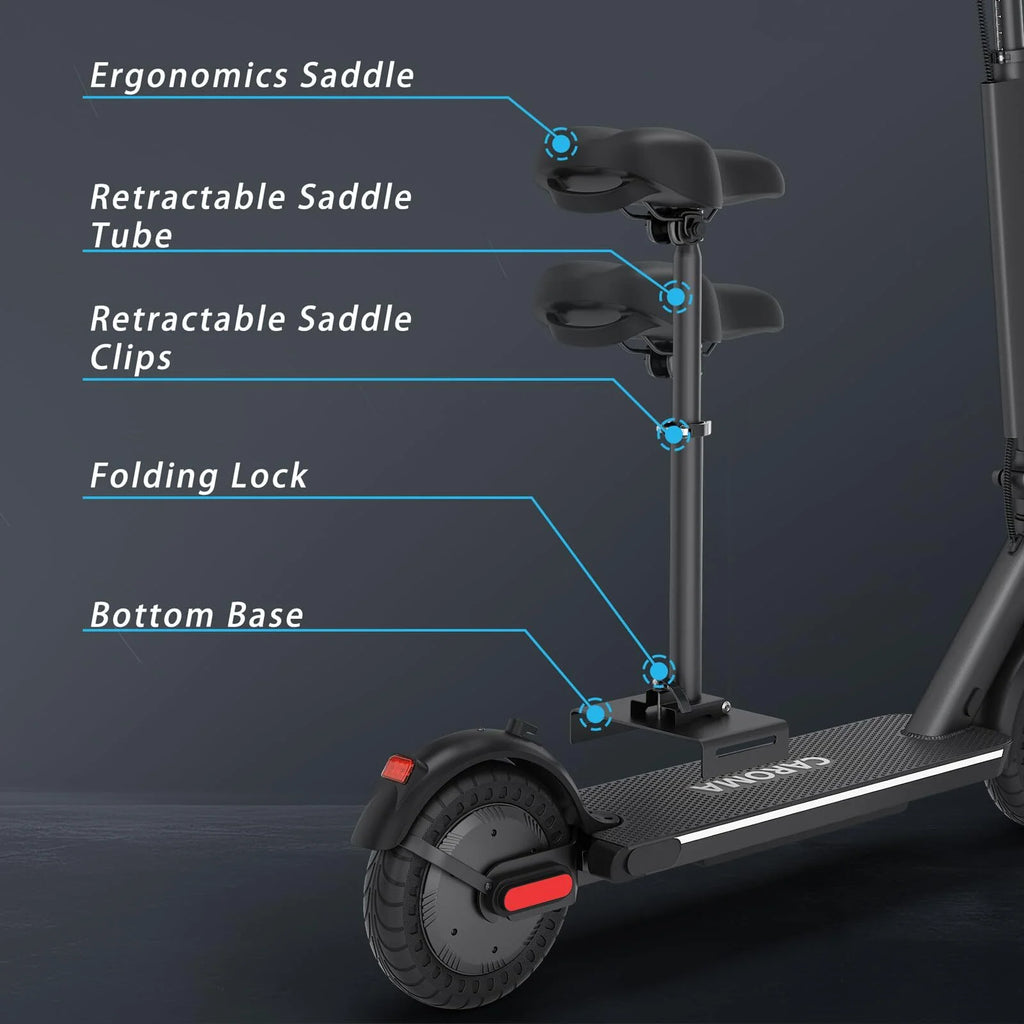 Electric Scooter Foldable 25 Miles Range 20 mph Silver Z857