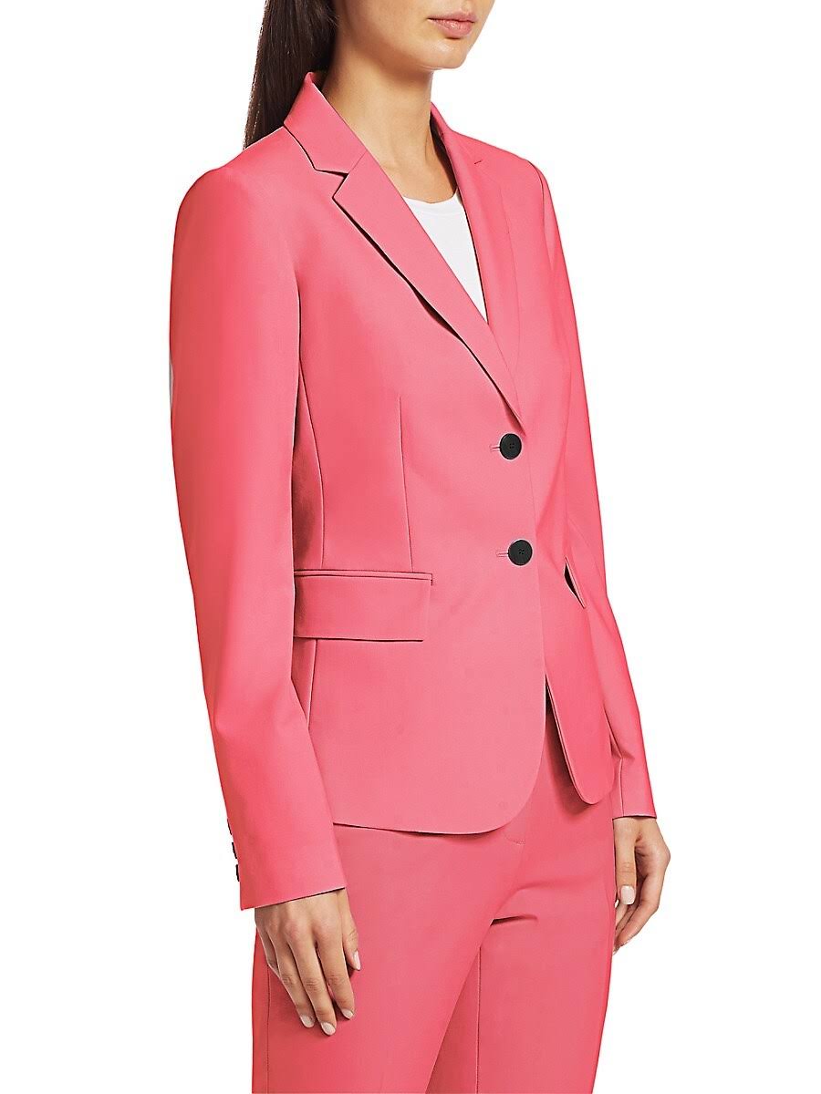 Deep Navy Wool-Blend Blazer W126