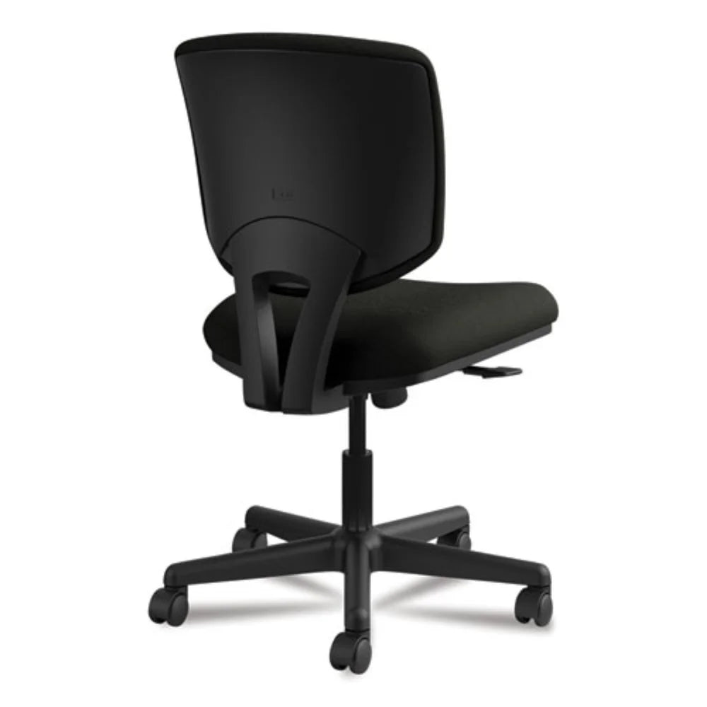 Black Leather Task Chair with Synchro-Tilt O84126