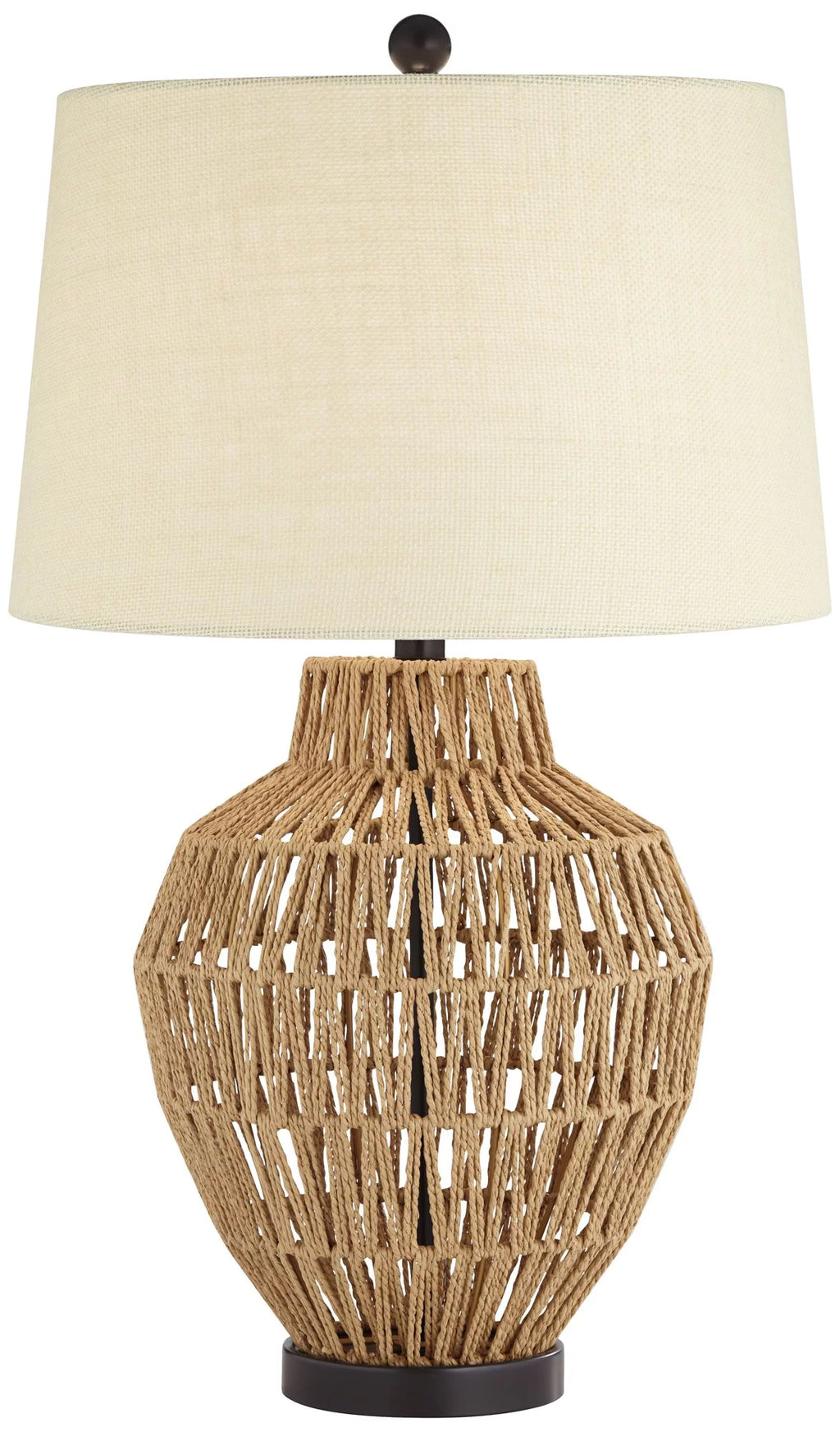 Modern Coastal Table Lamp 27" Tall Natural Wicker S85022