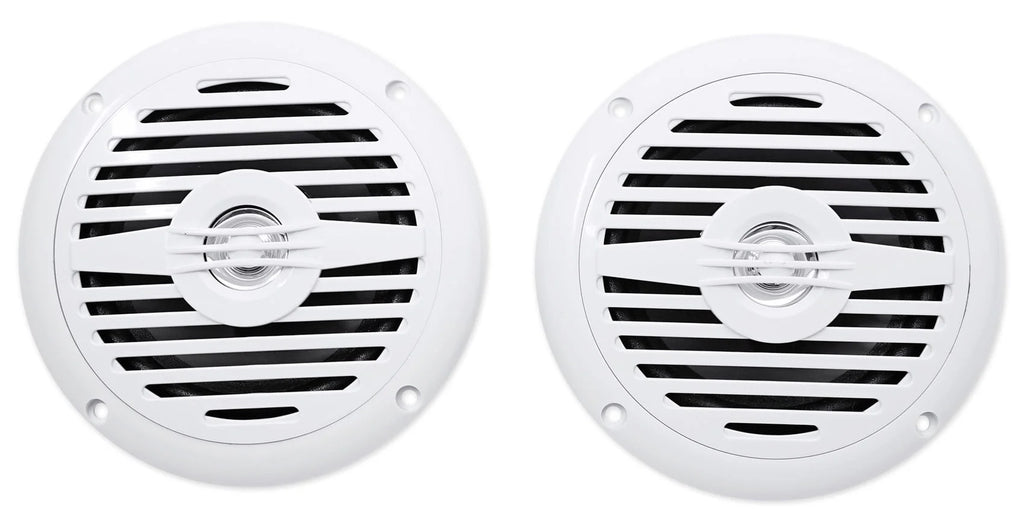 200 Watt Waterproof Marine Boat Speakers 2-Way White V5685
