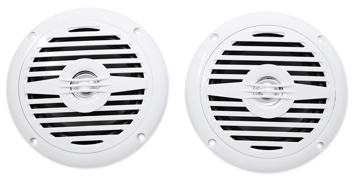 200 Watt Waterproof Marine Boat Speakers 2-Way White V5685